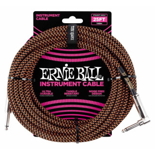 Ernie Ball  Instrumentenkabel gerade/gewinkelt neonorange neu