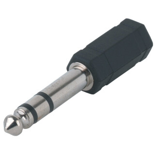 Adapter von 3,5 mm Klinkenbuchse stereo auf 6,3 mm Stereoklinke Stereo