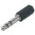 Adapter von 3,5 mm Klinkenbuchse stereo auf 6,3 mm Stereoklinke Stereo