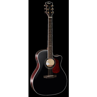 CORT Westerngitarre Gold A8 Black - inkl. Softcase