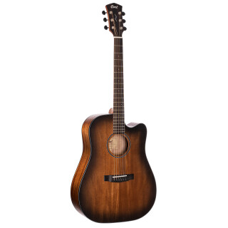 CORT Westerngitarre CORE-OC SP Open Pore Trans Black inkl. Softcase