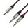 Adam Hall 4 STAR Y-Kabel 2 Klinke auf Miniklinke Stereo 6.0 m