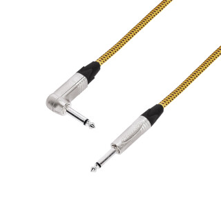 Adam Hall Instrumentenkabel 5 STAR IRP 0450 VINTAGE - Neutrik® Winkelklinke TS x Klinke TS - 4,5  m